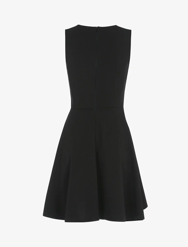 Robe patineuse à boucle contrastante - Noir