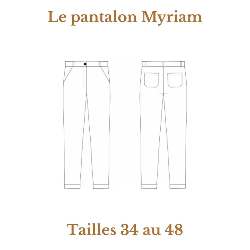 PATRON DE COUTURE PDF | Pantalon Myriam | Cha’Coud | FRANÇAIS SEULEMENT