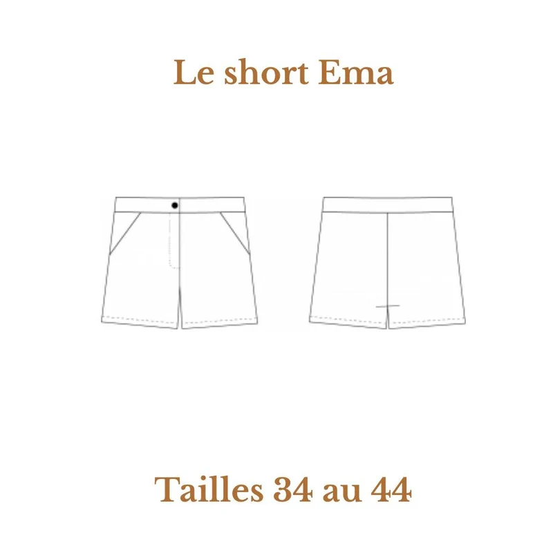 PATRON DE COUTURE PDF | Short Ema | Cha’Coud | BILINGUE (FR/EN)
