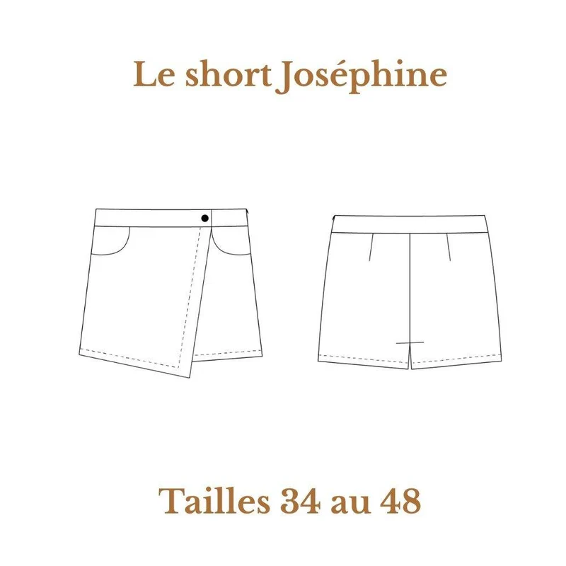 PATRON DE COUTURE PDF | Short Joséphine | Cha’Coud | FRANÇAIS SEULEMENT