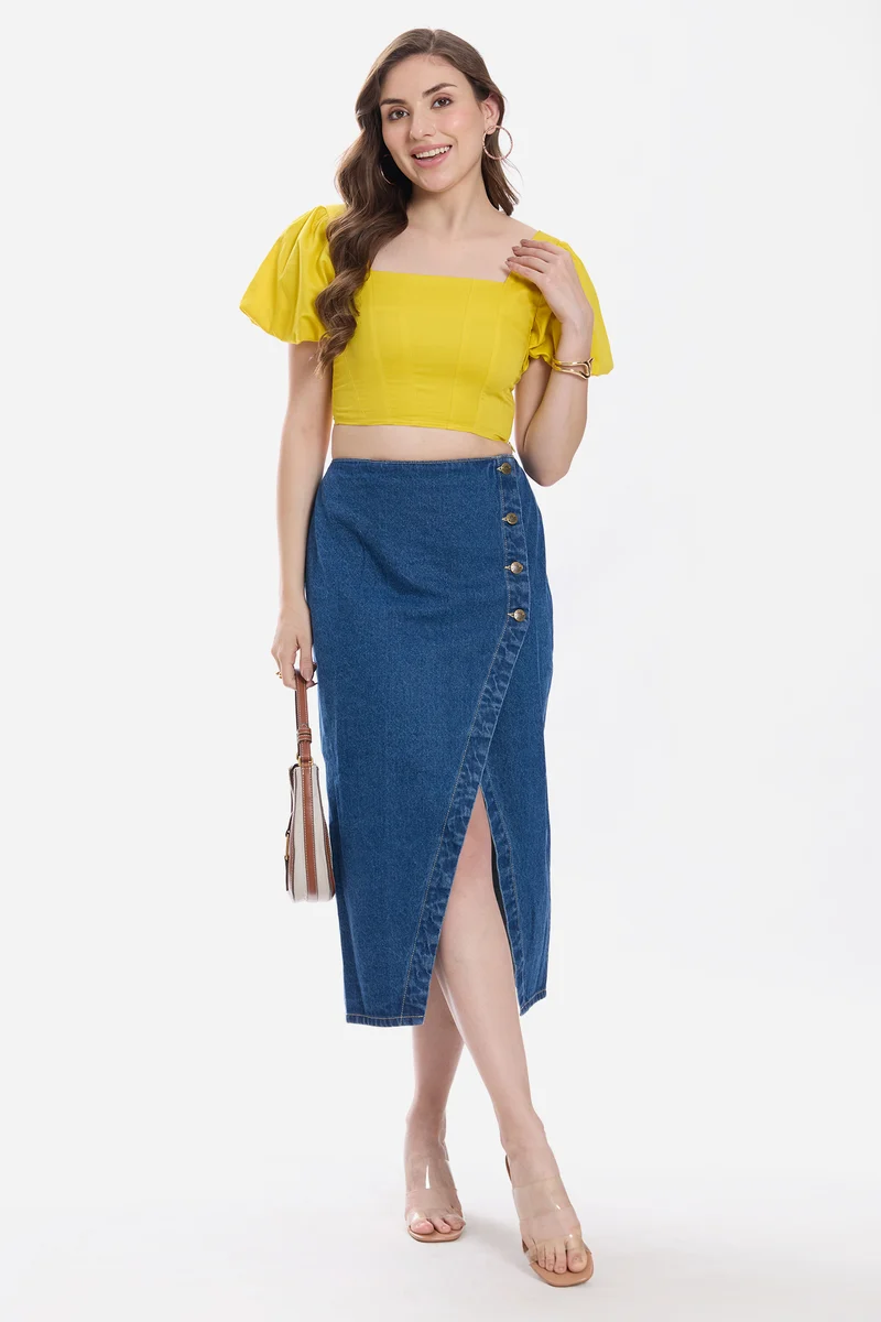Joey|100% Cotton Corset Crop Top
