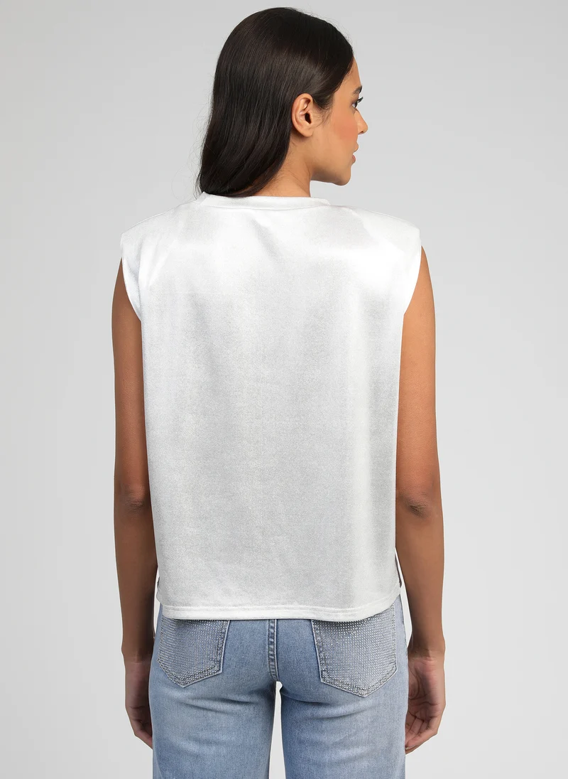 T-SHIRT AFLANY blanc