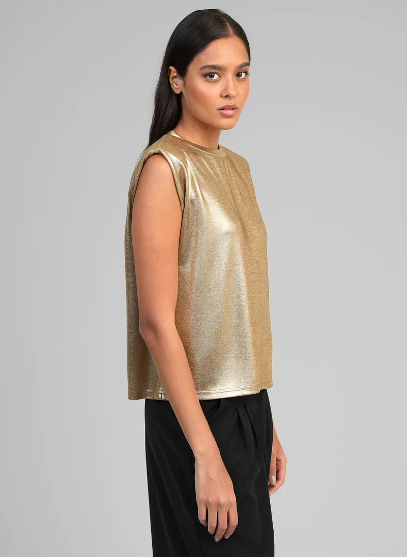 T-SHIRT AFLANY gold