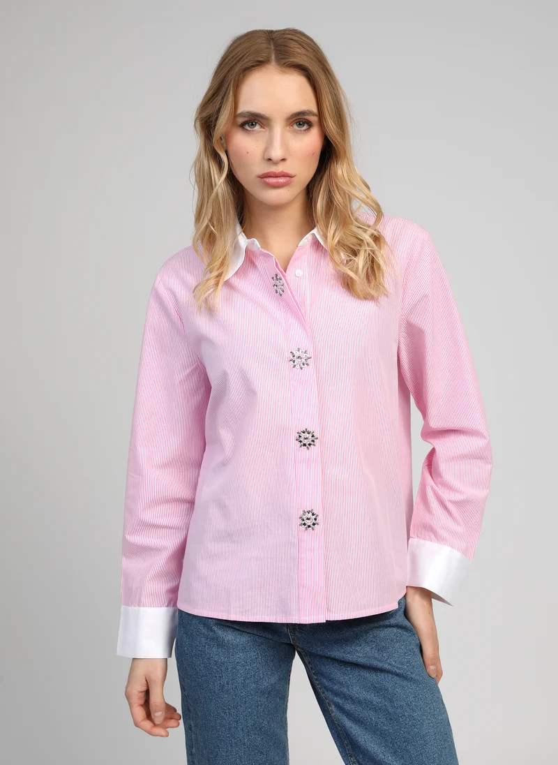 CHEMISE SYLANA rose