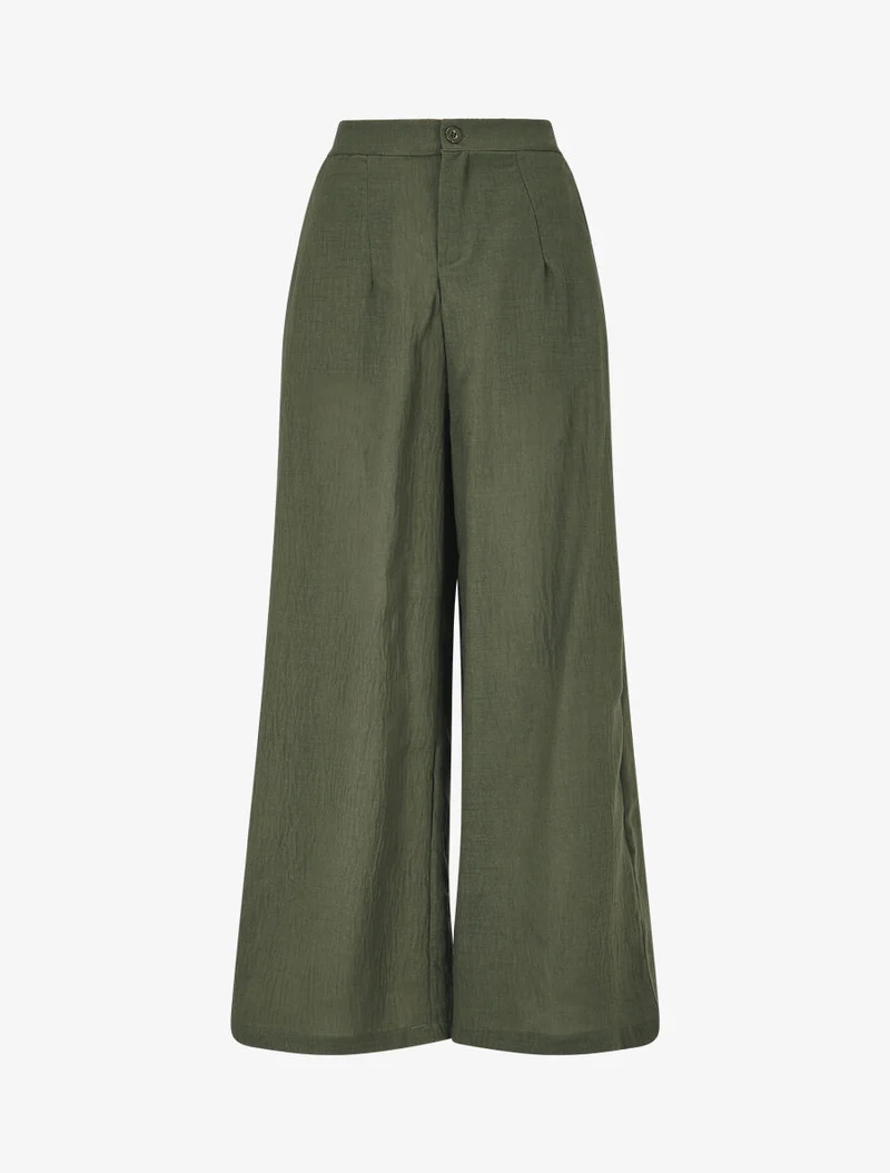 Ensemble top sans manches et pantalon - Kaki