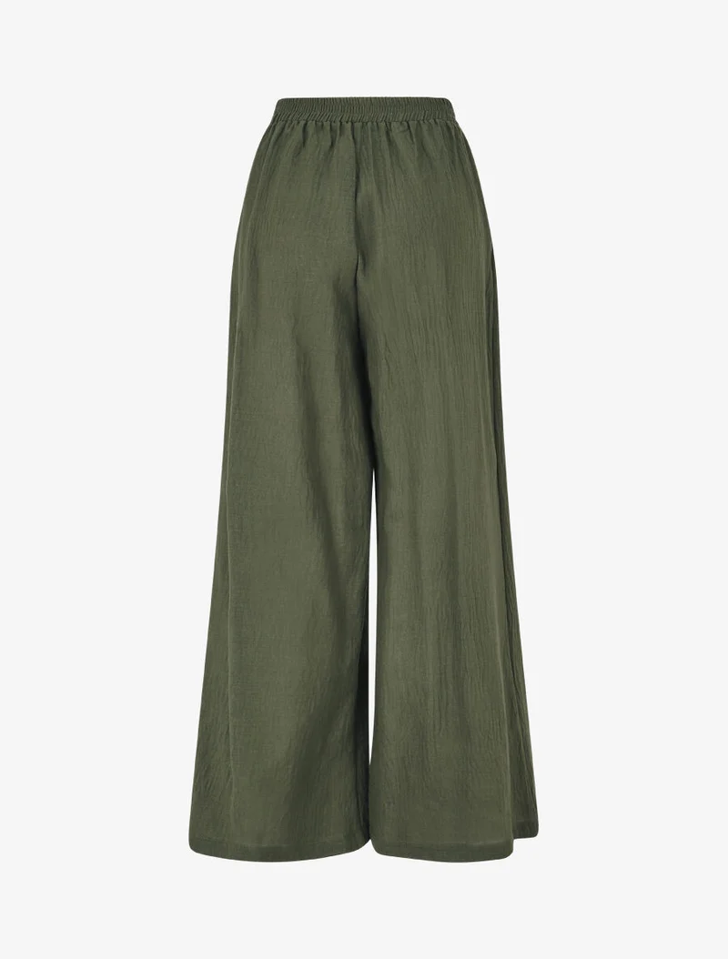 Ensemble top sans manches et pantalon - Kaki