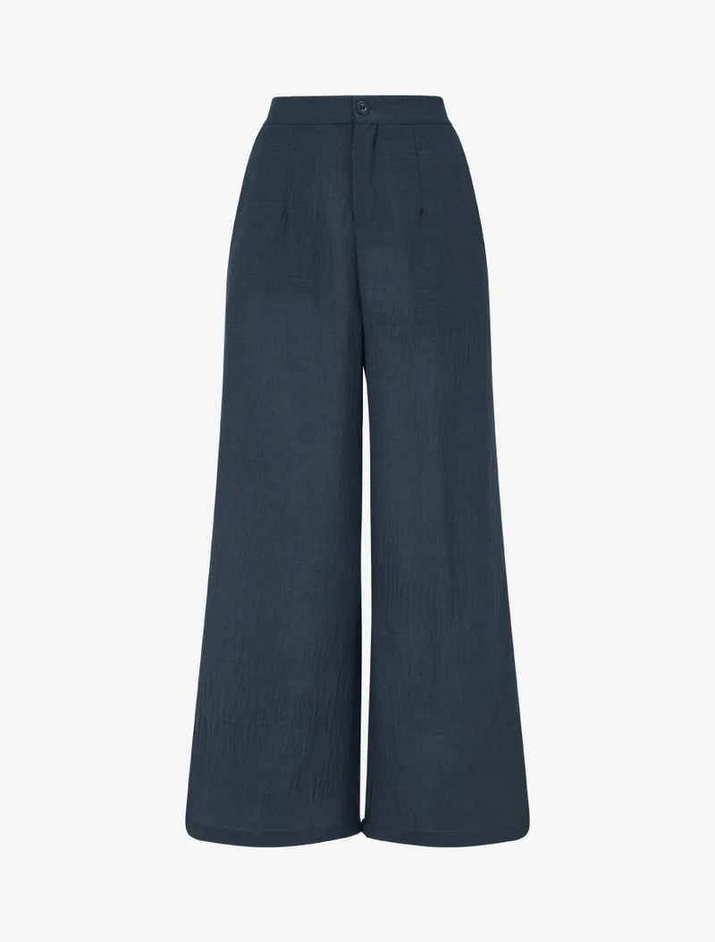 Ensemble top sans manches et pantalon - Bleu pétrole