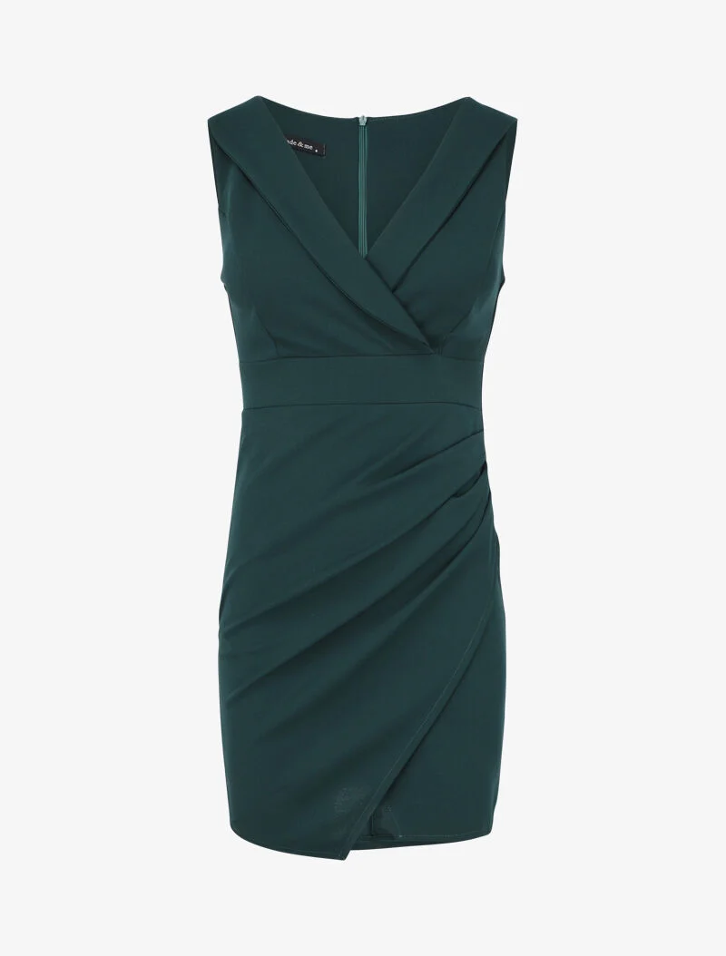Robe portefeuille cache coeur - Vert