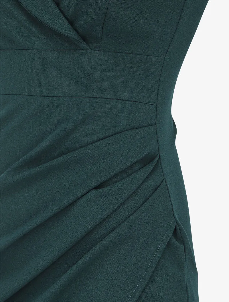 Robe portefeuille cache coeur - Vert