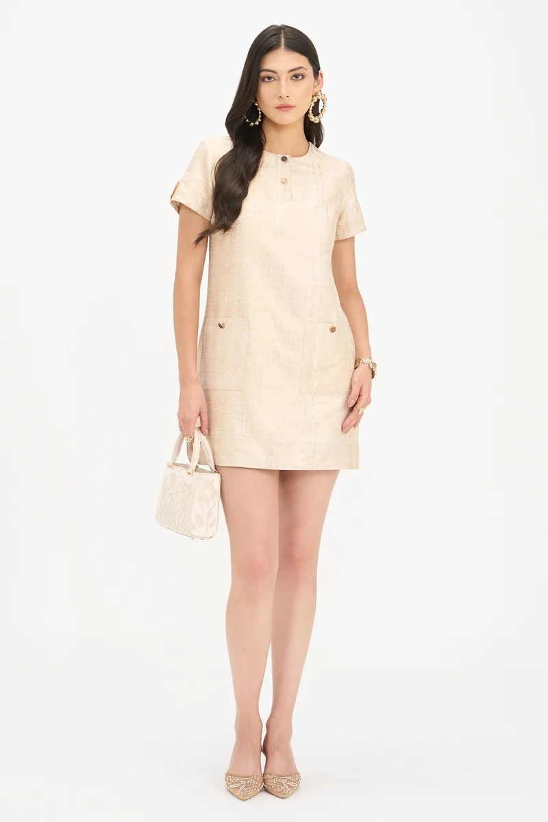 Warlika|100% Viscose Mini Dress