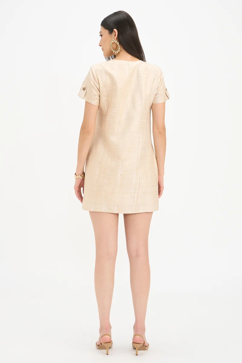Warlika|100% Viscose Mini Dress