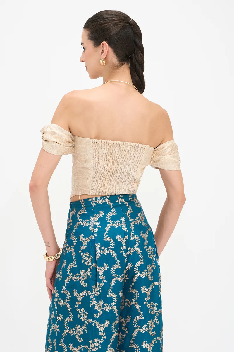 Mridula|100% Viscose Corset Crop Top