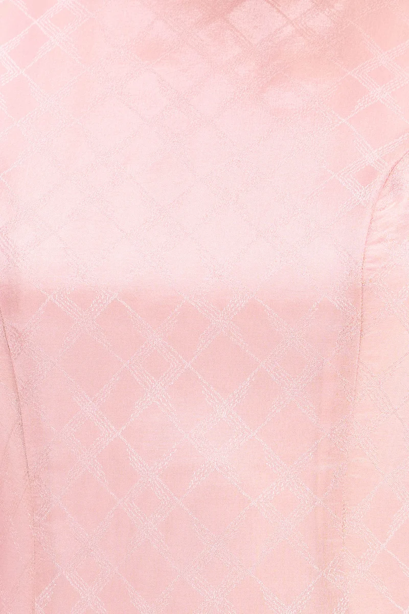 Malini|100% Viscose Puff Sleeves Mini Dress