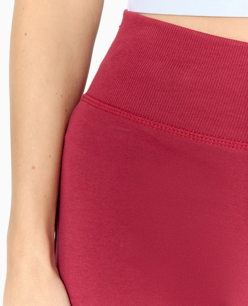 Pantalon flare en maille extensible