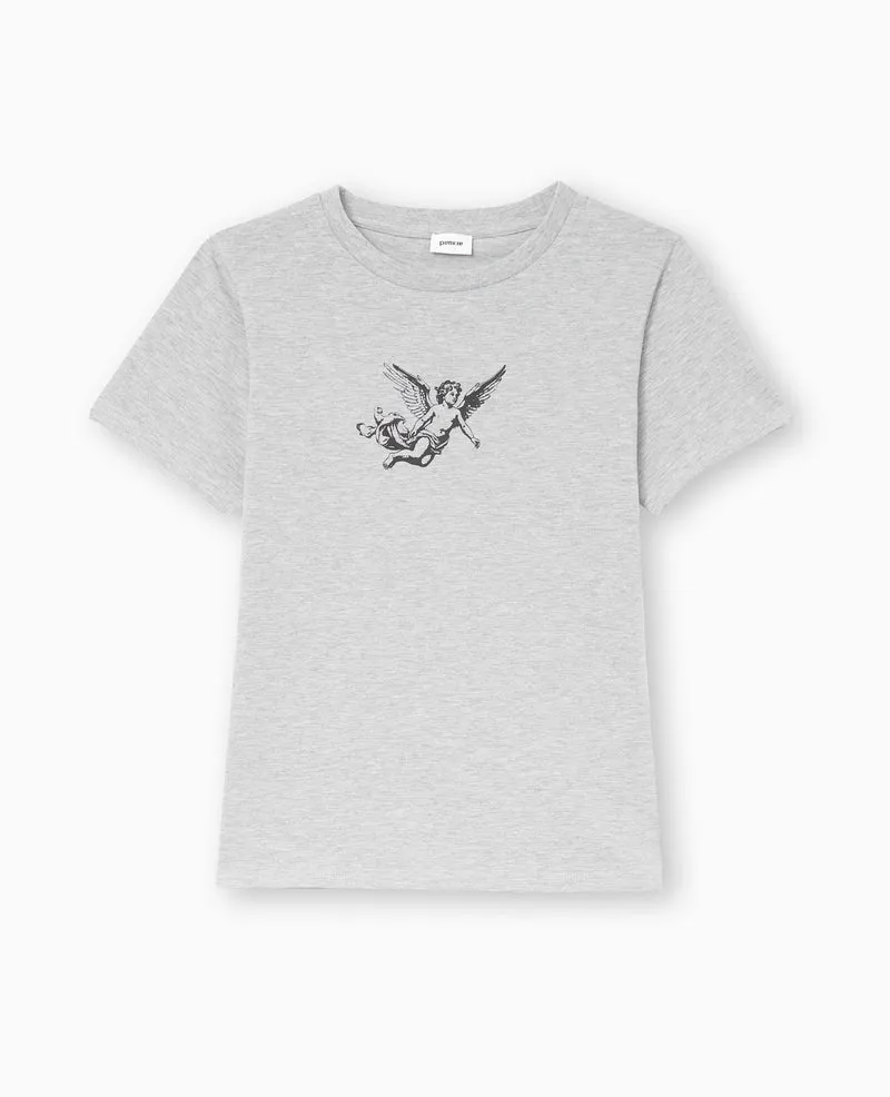 T-shirt ajusté avec print