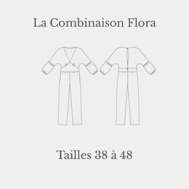 Patron de couture PDF | La Combinaison Flora | Cha'coud | Français Uniquement