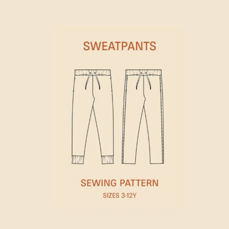 Patron de couture PDF | Pantalon de jogging enfant | Wardrobe by Me