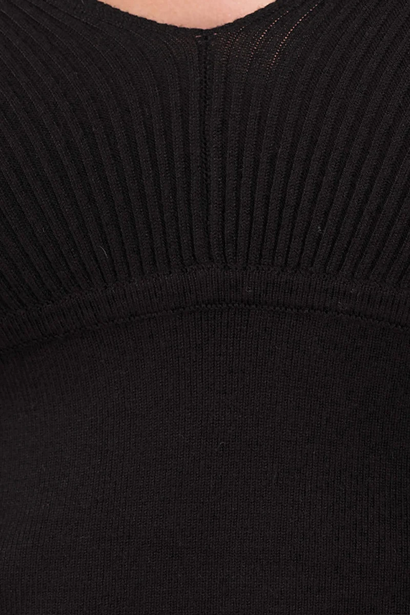 Ariey Cami|Viscose V-Neck Slim Fit Strappy Knit Cami