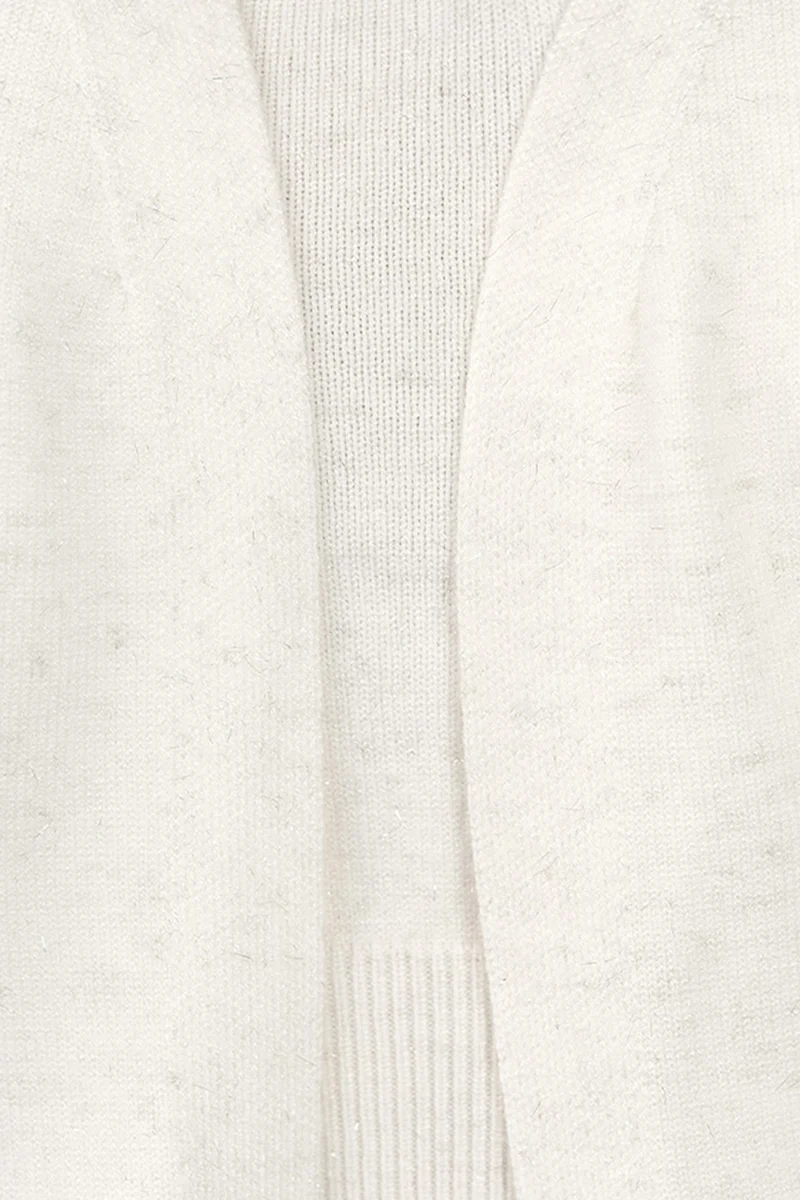 Lolo|Viscose Lurex Relaxed Fit Open Knit Cardigan