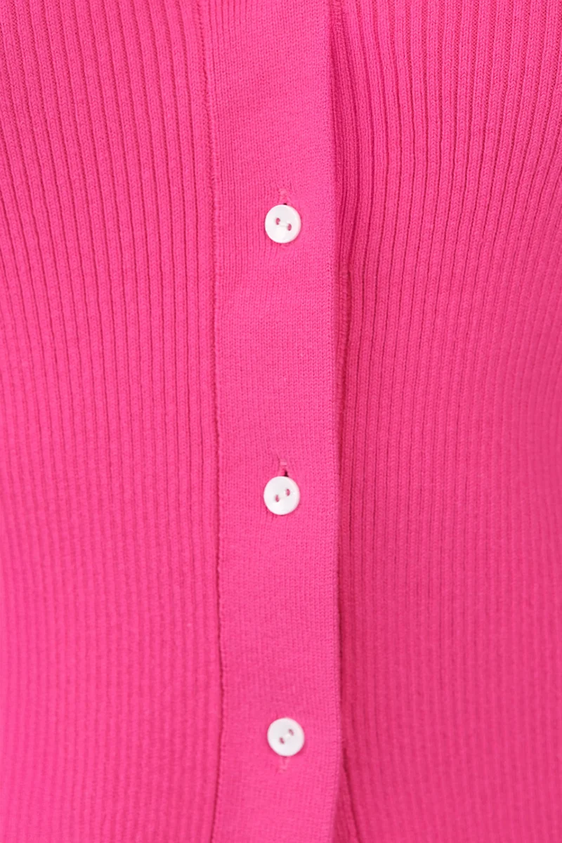 Roma|Cotton V-Neck Button Down Knit Cardigan