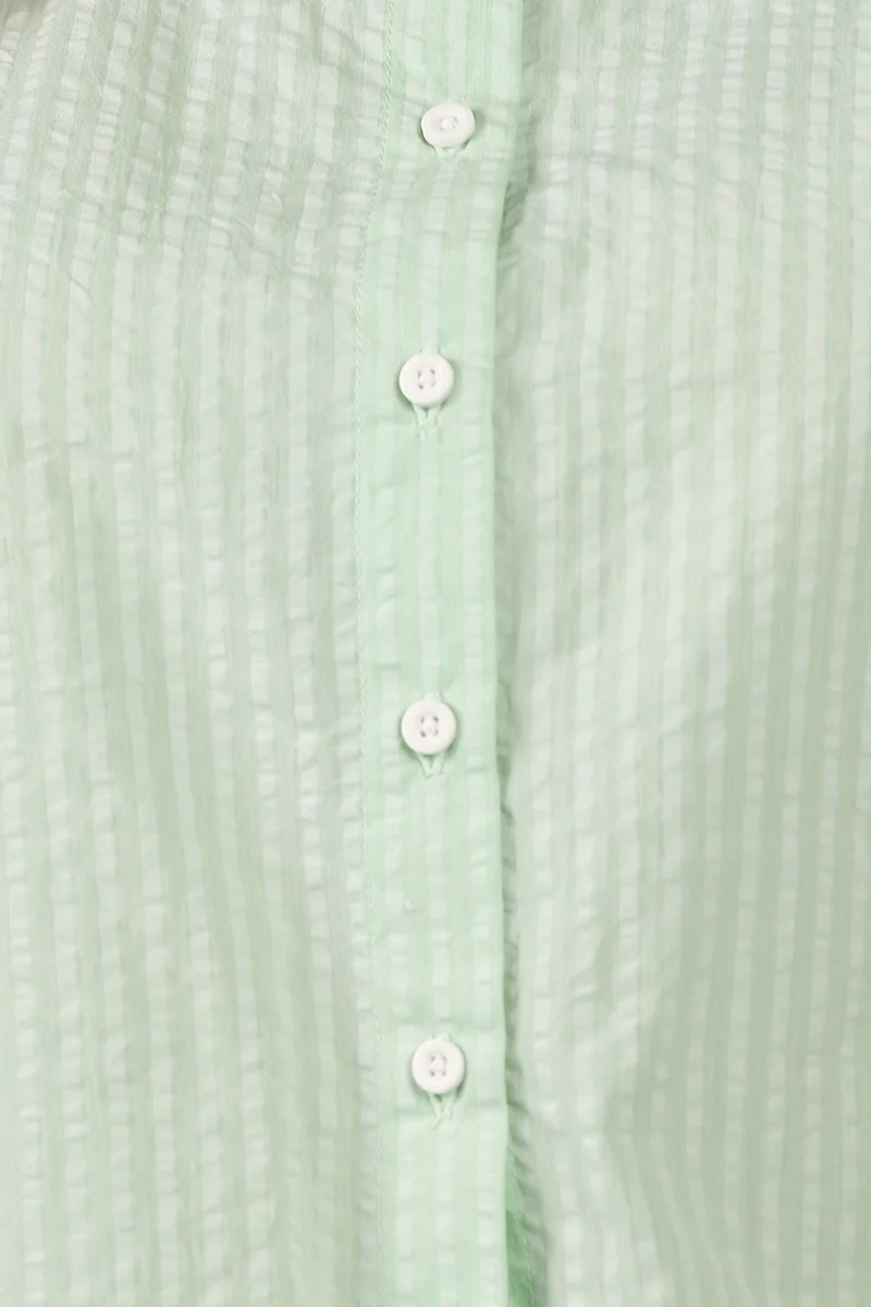 Rova|100% Cotton Ruched Shirt