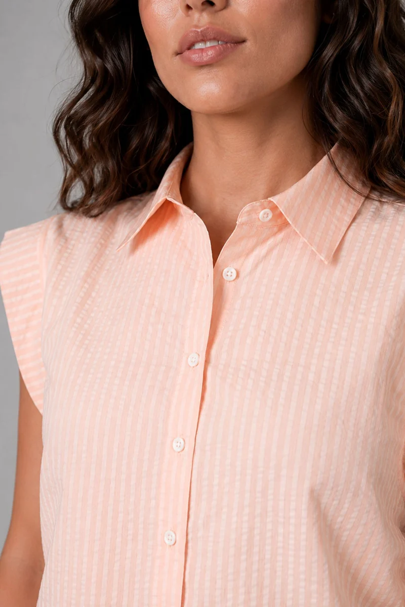 Liso|100% Cotton Ruched Shirt
