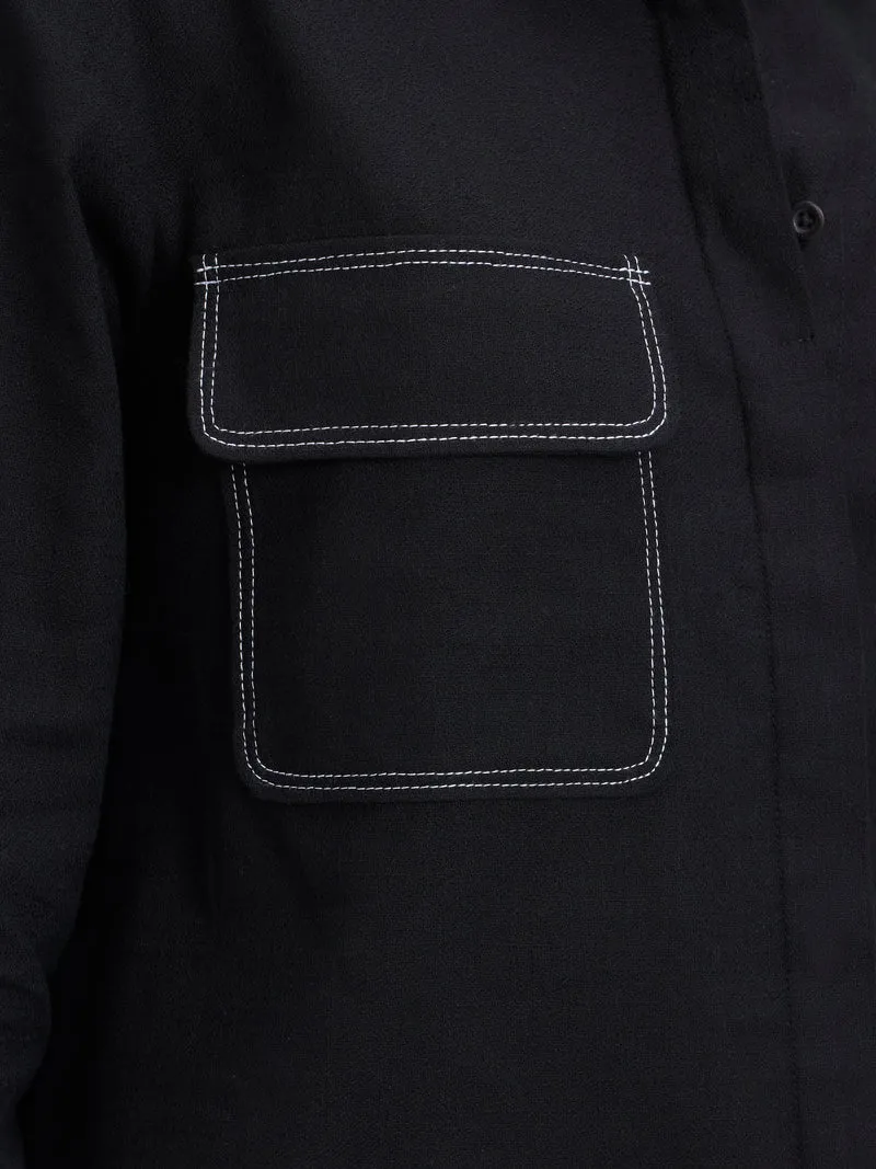Aven|100% Cotton Shirt Contrast Stitches