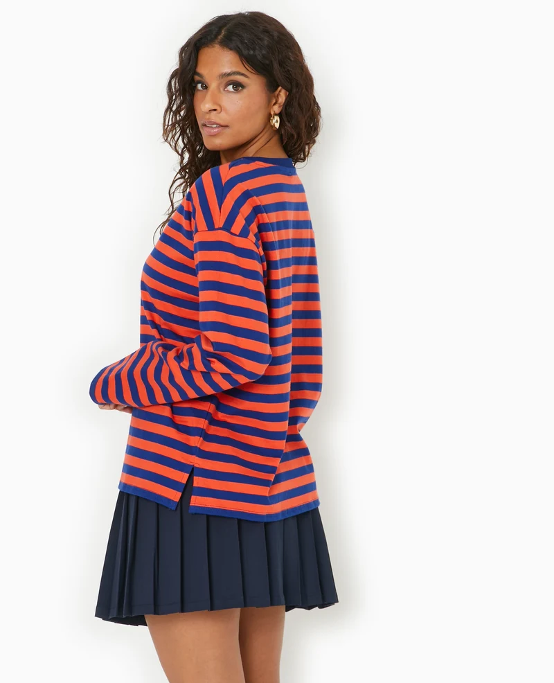 Marinière oversize manches longues