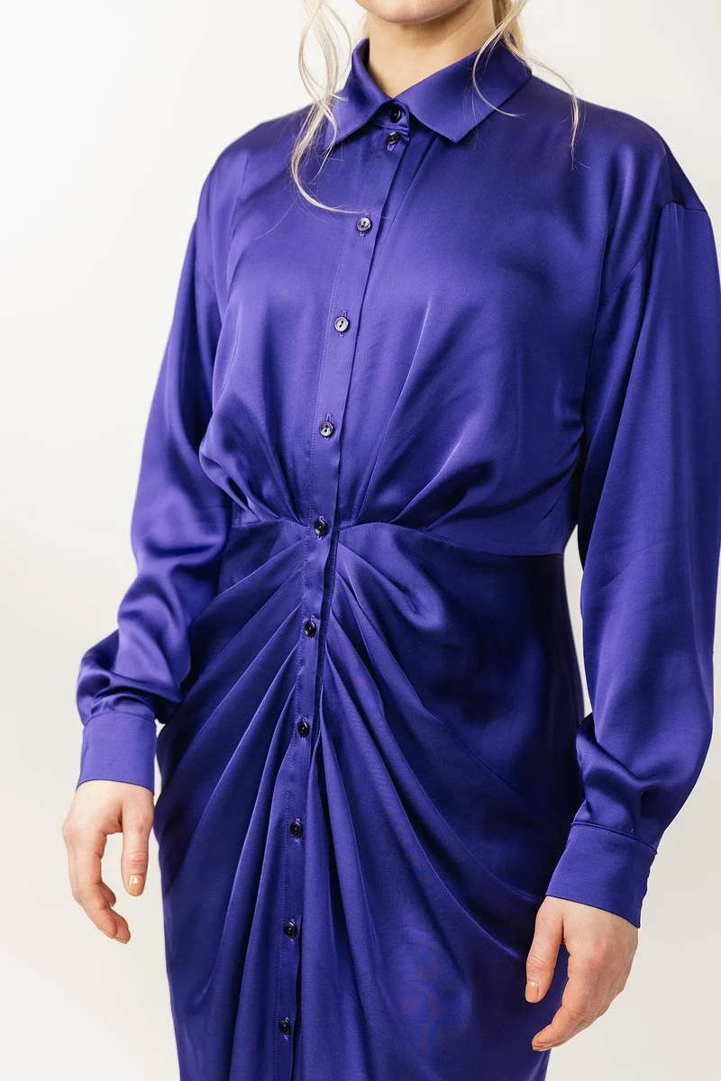 Patron de couture PDF | Robe chemise froncée Ilta | Named Clothing