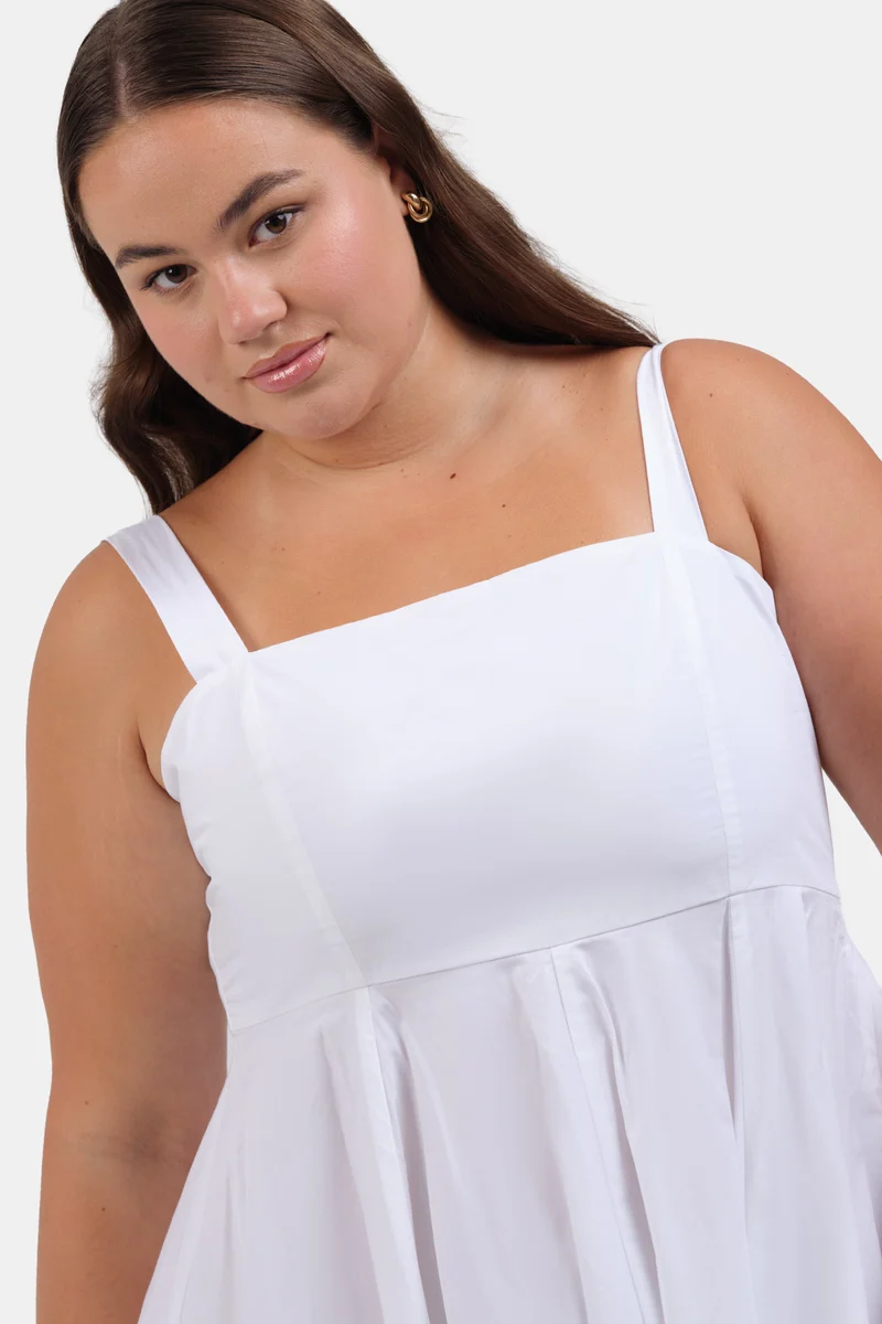 Canan|100% Cotton Fit And Flare Dress With Bow