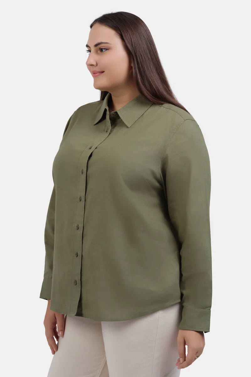 Zeynil|Lyocell Button-Down Shirt