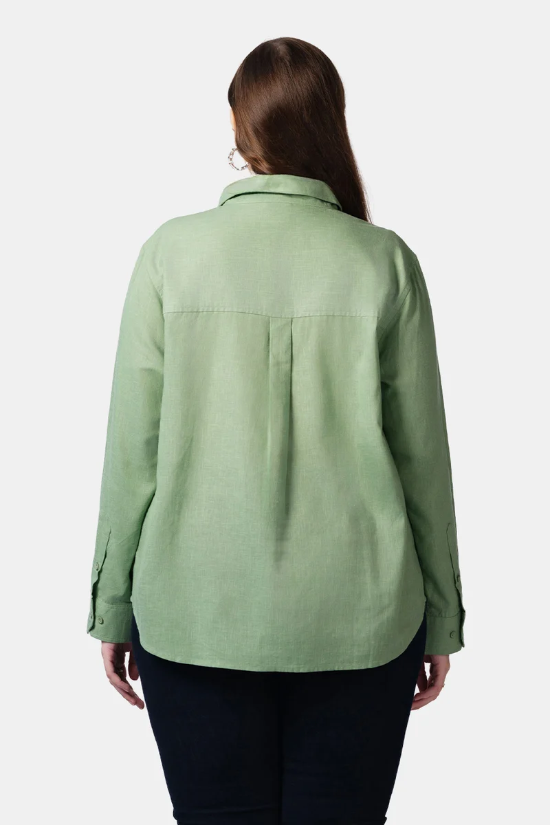 Zeyna|Lyocell Button-Down Shirt