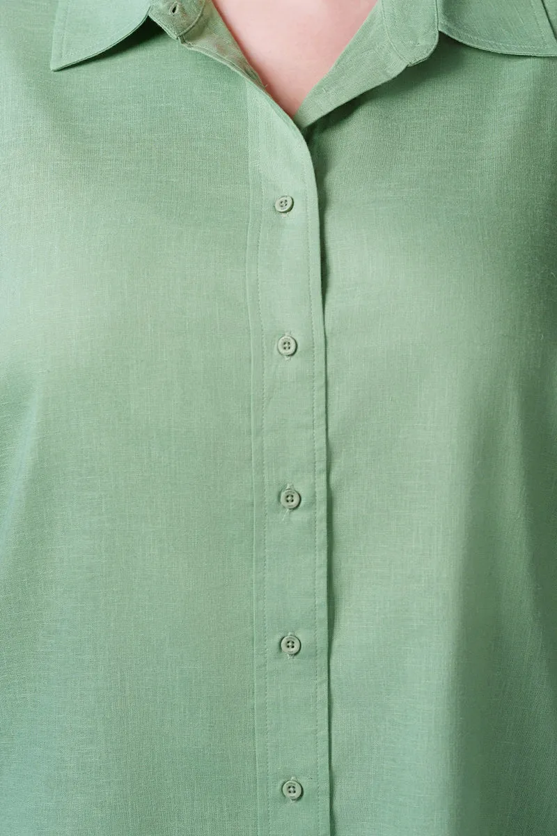 Zeyna|Lyocell Button-Down Shirt