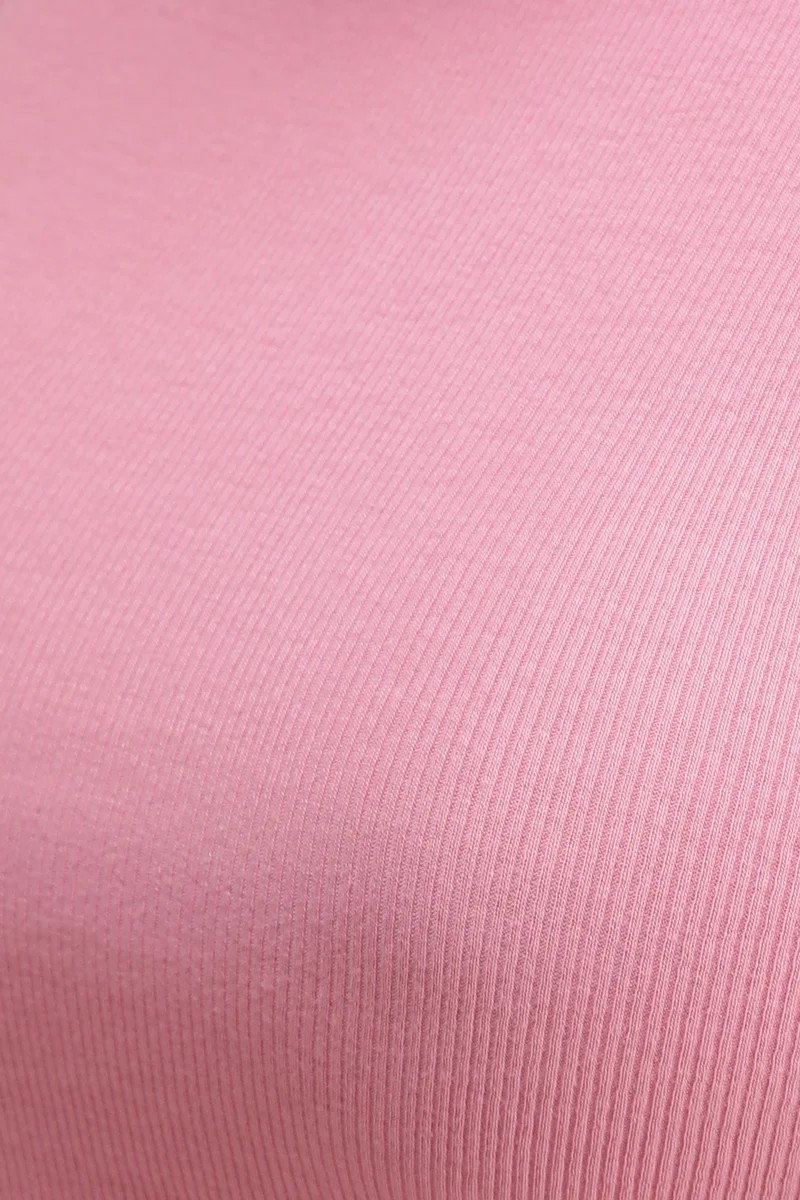 Zema|Cotton Pink Ribbed Tank Top
