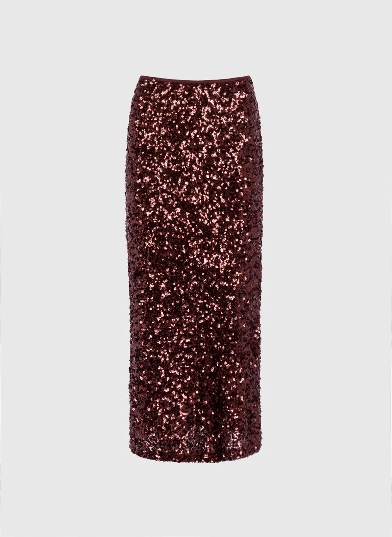 JUPE MIDI JURYFA wine