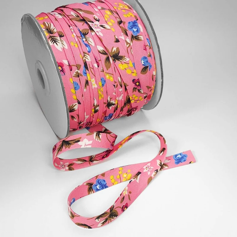 Biais à motif floral | 13 mm