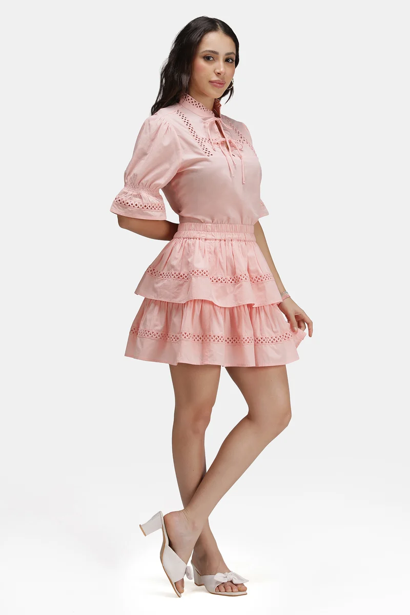 Serri |100% Cotton Lace Co-Ord Set