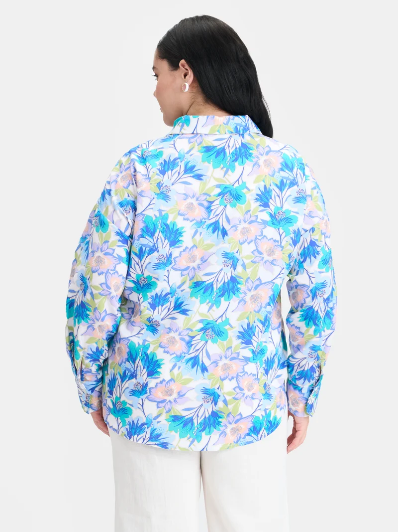 Duba|Linen Printed Button Shirt