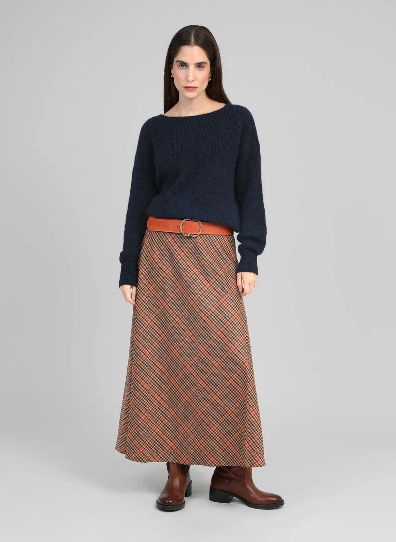 JUPE MIDI JALINA caramel