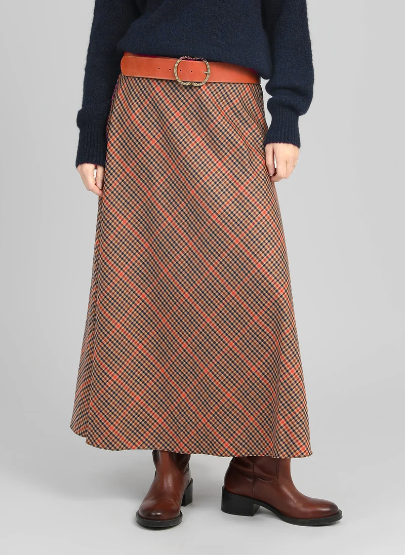 JUPE MIDI JALINA caramel
