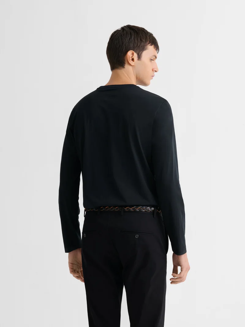 T-shirt manches longues col rond Supima®
