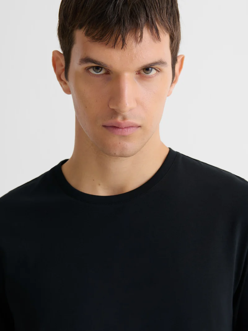 T-shirt manches longues col rond Supima®