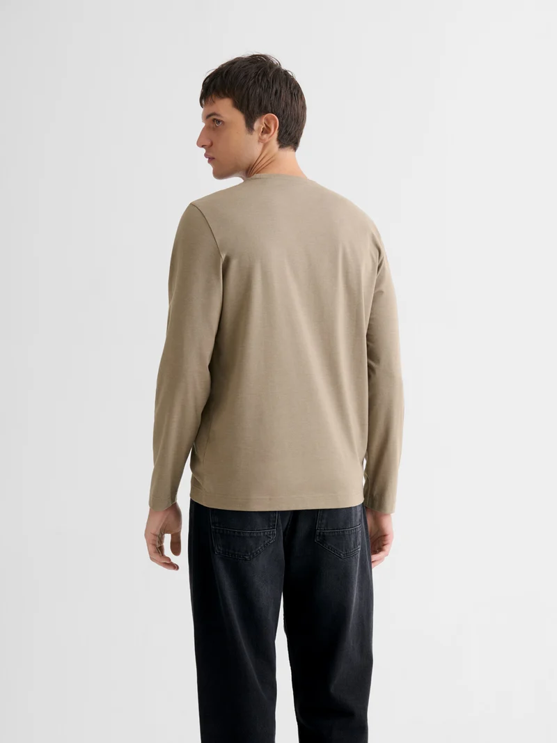 T-shirt manches longues col rond Supima®