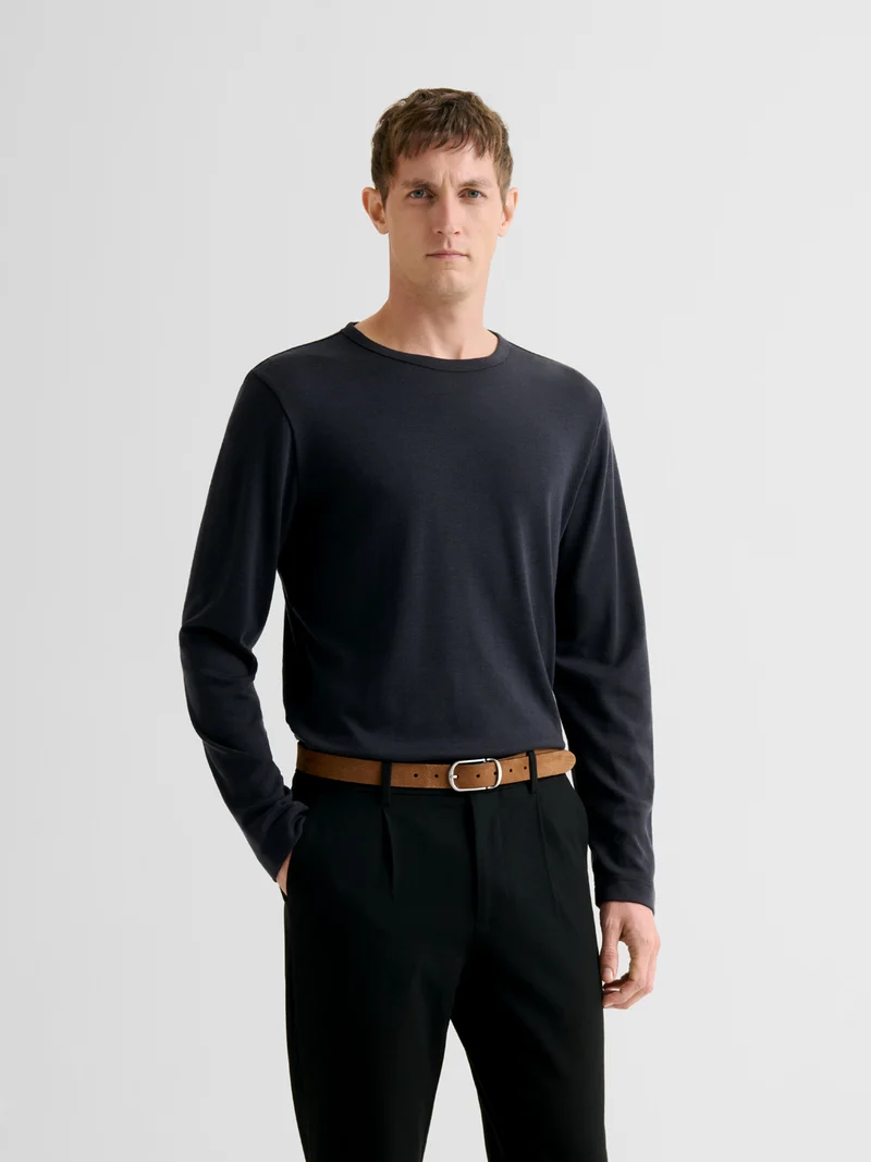T-shirt manches longues en laine Mérinos
