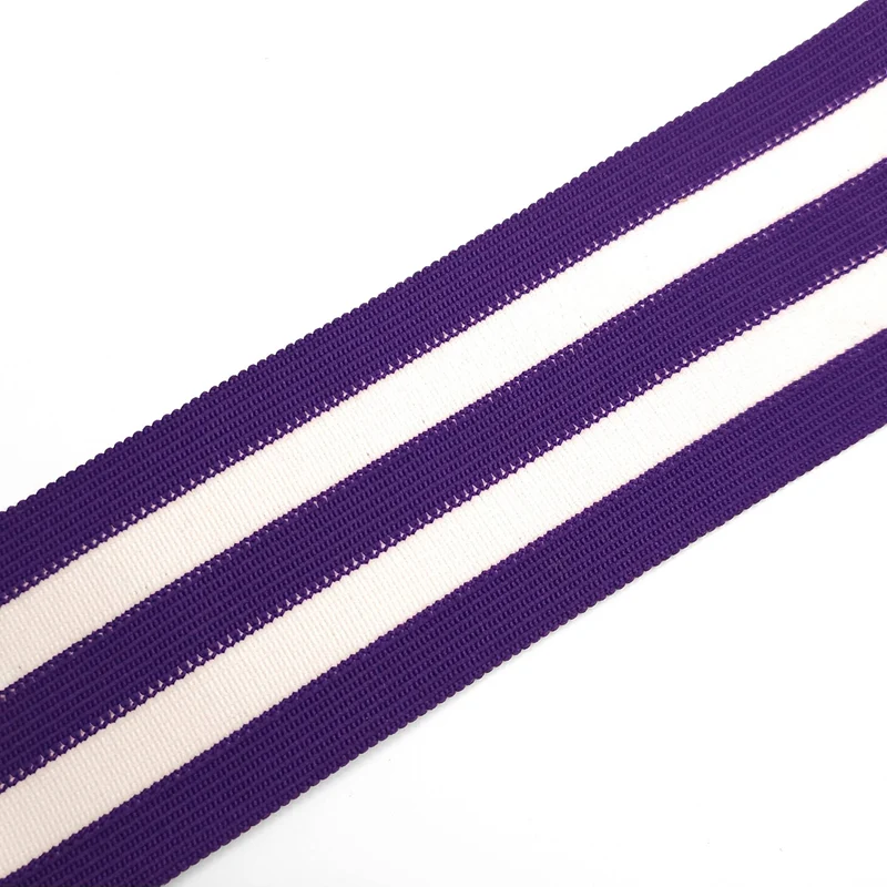 Élastique de ceinture sport rétro | Violet & Blanc