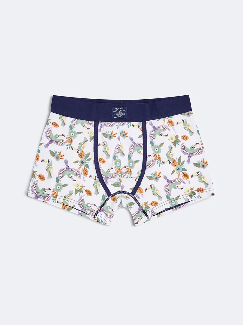 Boxer stretch en coton bio fantaisie