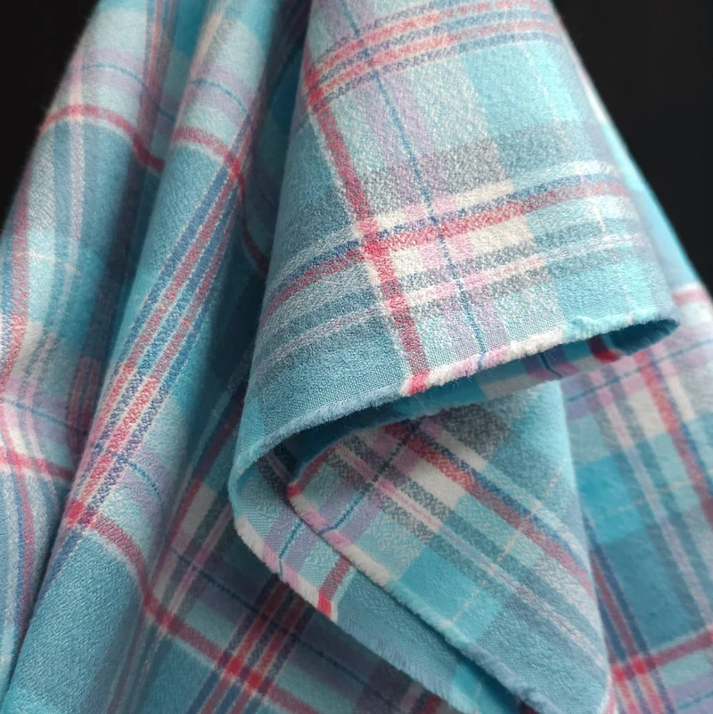 Flanelle Orgnique Mammoth Junior | Aqua | Robert Kaufman
