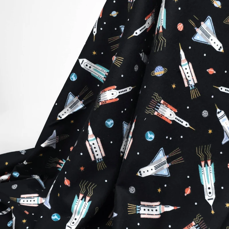 Flanelle Astrobot | Noir | Robert Kaufman