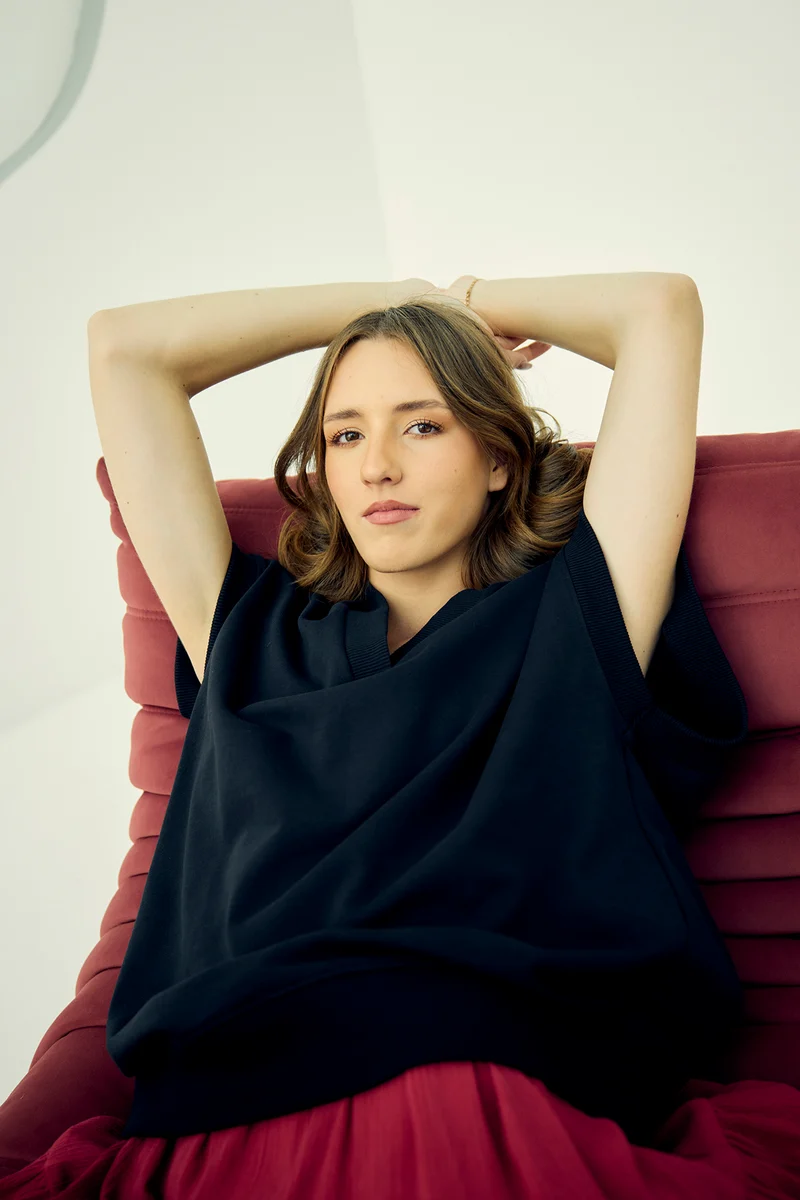 Zoey|Cotton Oversized Black T-Shirt