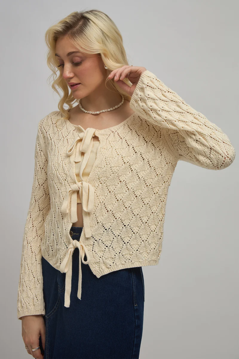Frankie|100% Cotton Cropped Front Tie Up Top